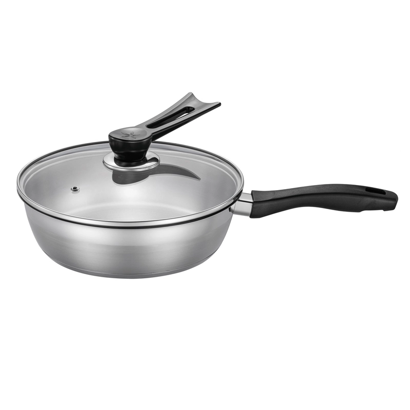 Frypan with glass lid