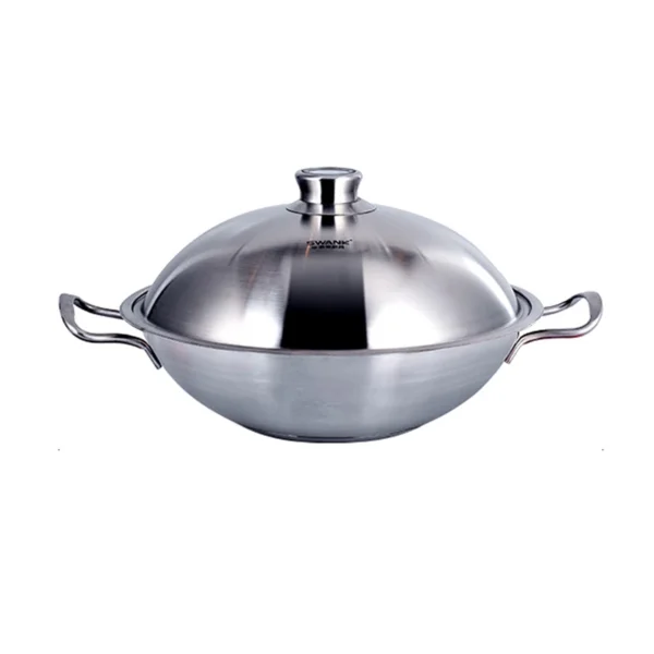 stainless wok with lid