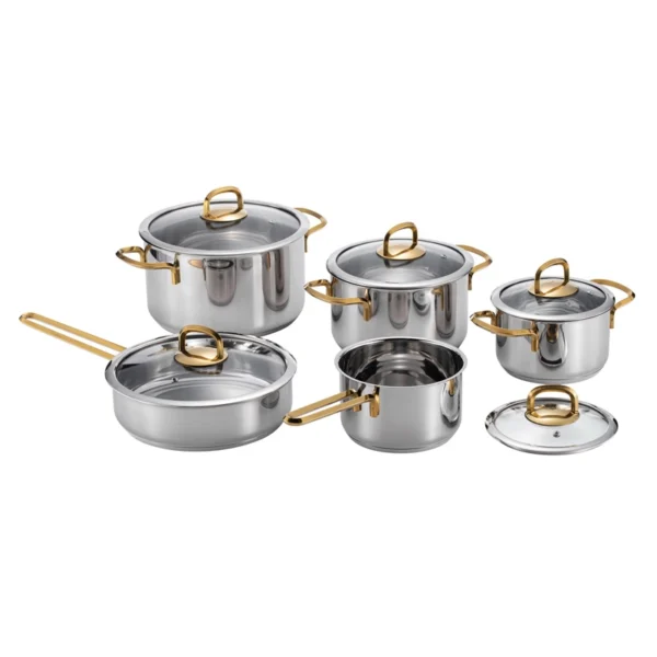 Encapsulated Bottom Stainless Steel Cookware Sets