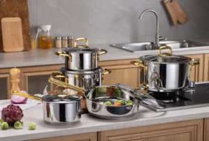 Encapsulated Bottom Stainless Steel Cookware Sets