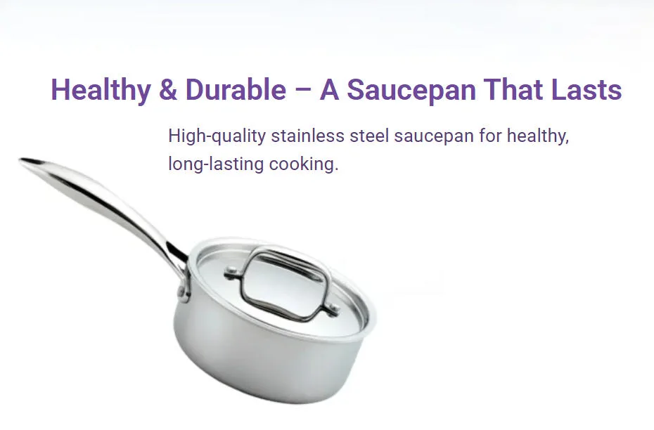 Healthy & Durable A Saucepan That Lasts