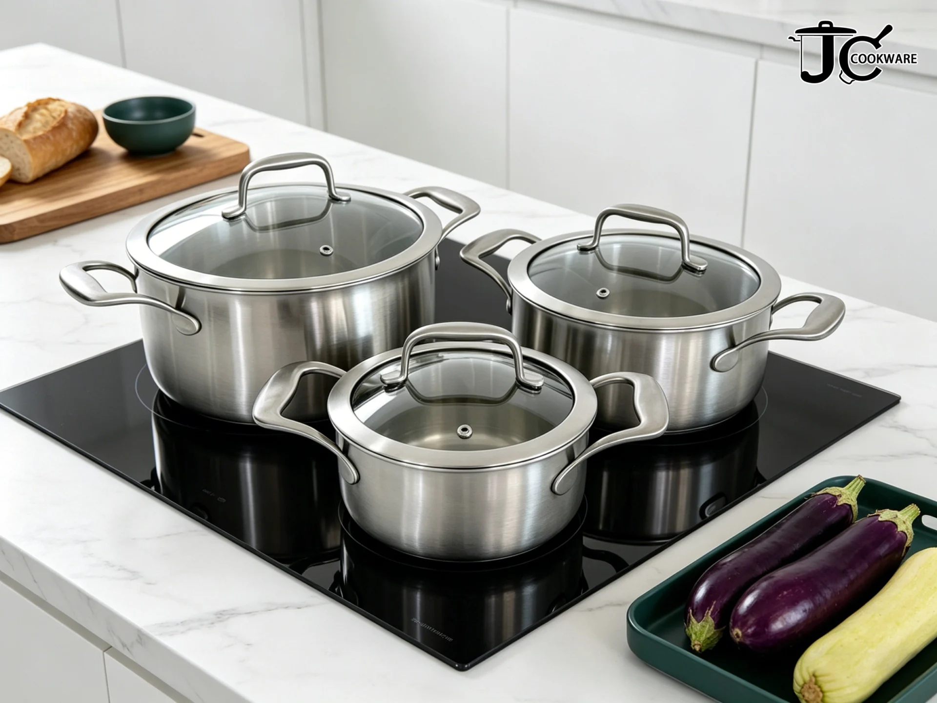 tri ply cookware construction