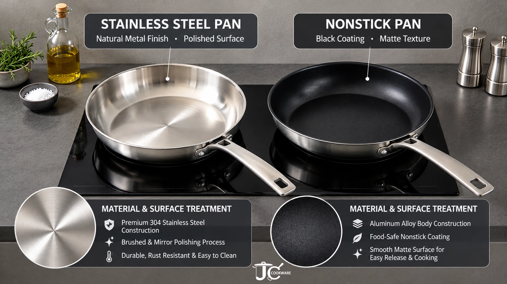 stainless steel vs non stick